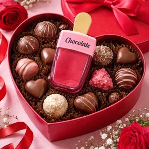 Handmade Lipgloss - Chocolate Scented Red (Vitamin E and Coconut Oil)